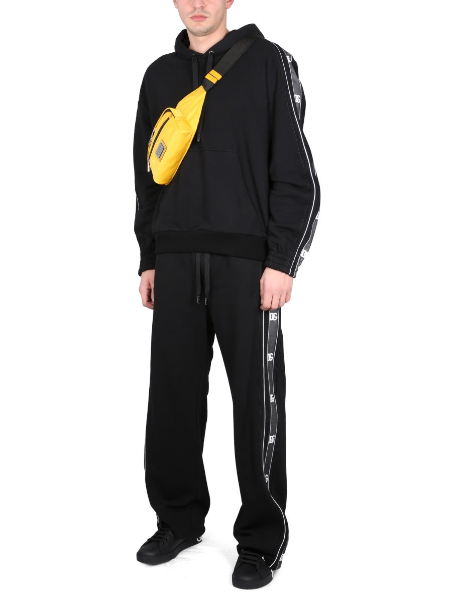 Dolce & Gabbana JOGGING PANTS WITH LOGO BANDS GVVUATHU7CKN0000