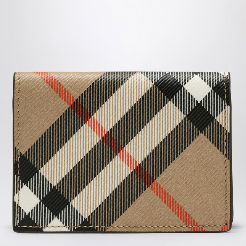 Burberry Card and business card holder Check Sand 8091911160296P_BURBE-A2021