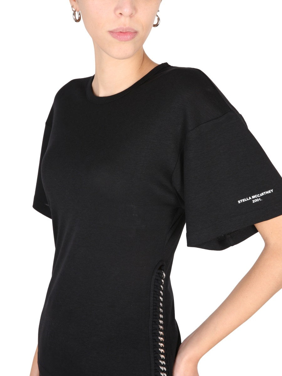 Stella McCartney T-SHIRT WITH CHAIN DETAIL 6J01043SPX031000