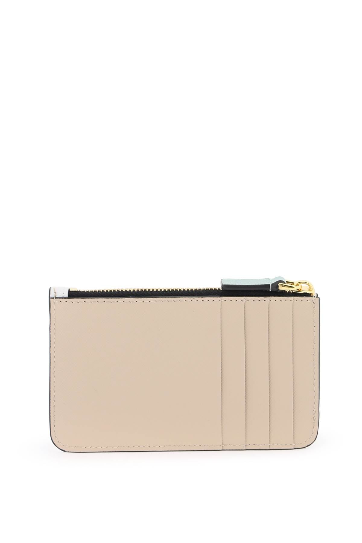 Marni tricolor zippered cardholder PFMO0025U2LV520Z120N