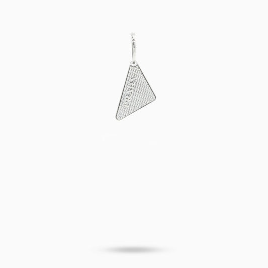 Prada Crystal Prada Holiday triangle logo left earring 1JO7662DZ5K_PRADA-F0T7O