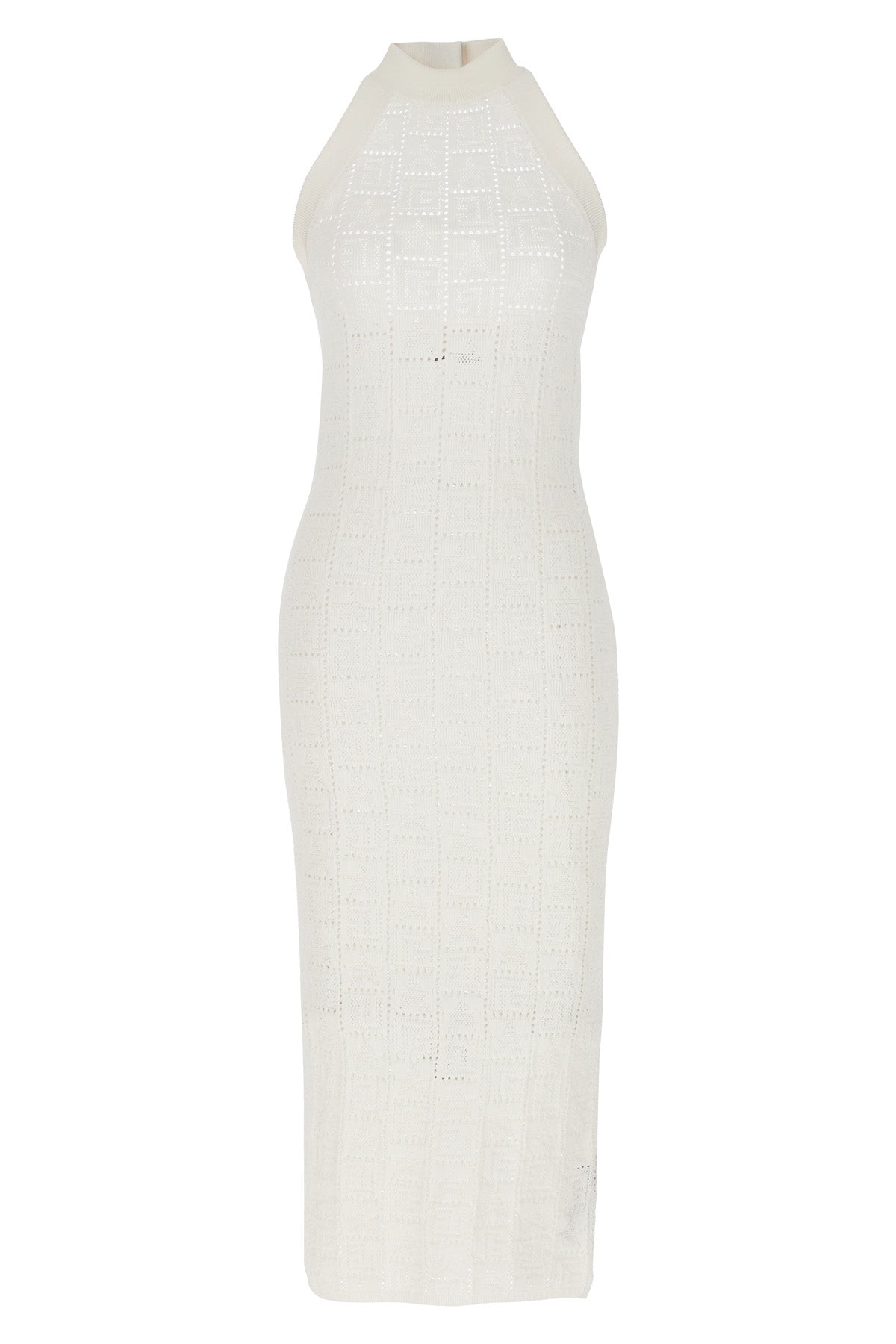 Balmain MONOGRAMMED KNIT DRESS CF1RI001KF970FA