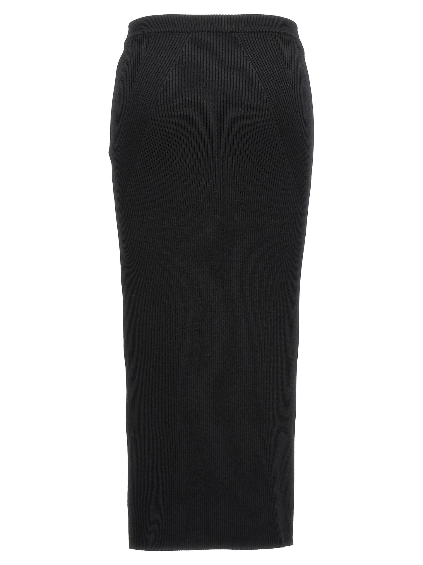 Alexander McQUEEN RIBBED MIDI SKIRT 768608Q1A651000