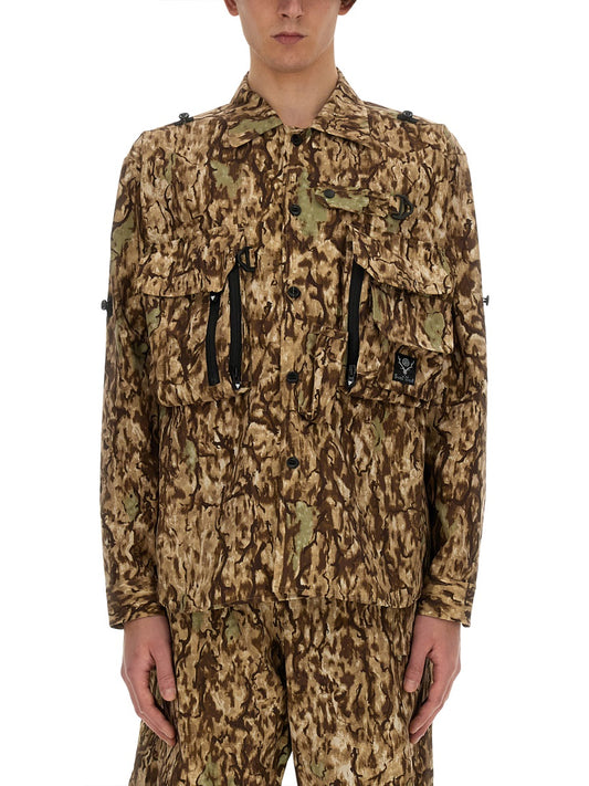 South2 West8 CAMOUFLAGE PRINT JACKET OT462HORNCAMO