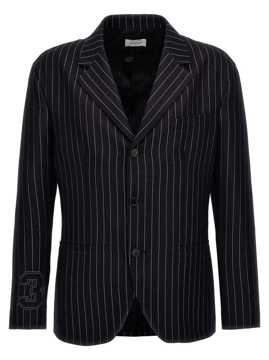 Off-White '23 PINSTRIPES' BLAZER OMEN097S24FAB00347004700