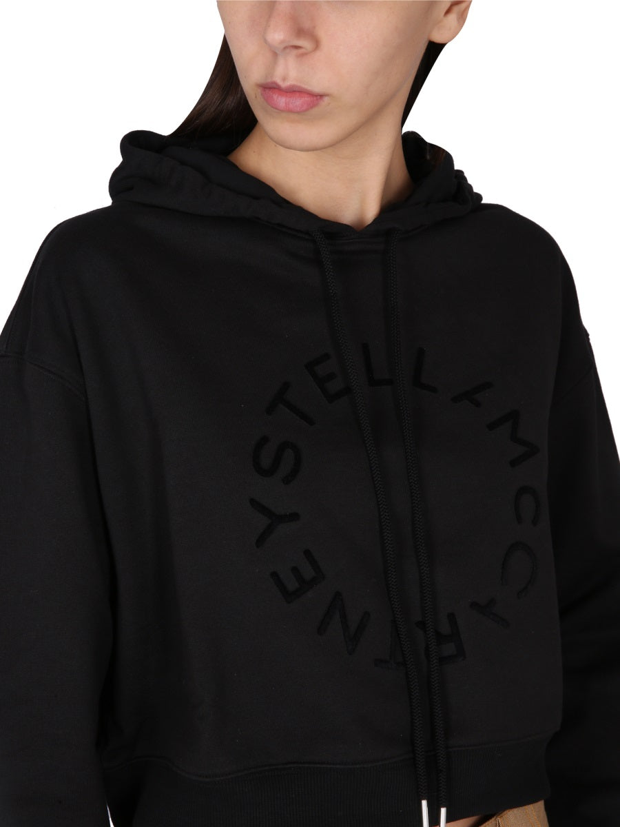 Stella McCartney CROPPED SWEATSHIRT WITH LOGO 6J01623SPX581000