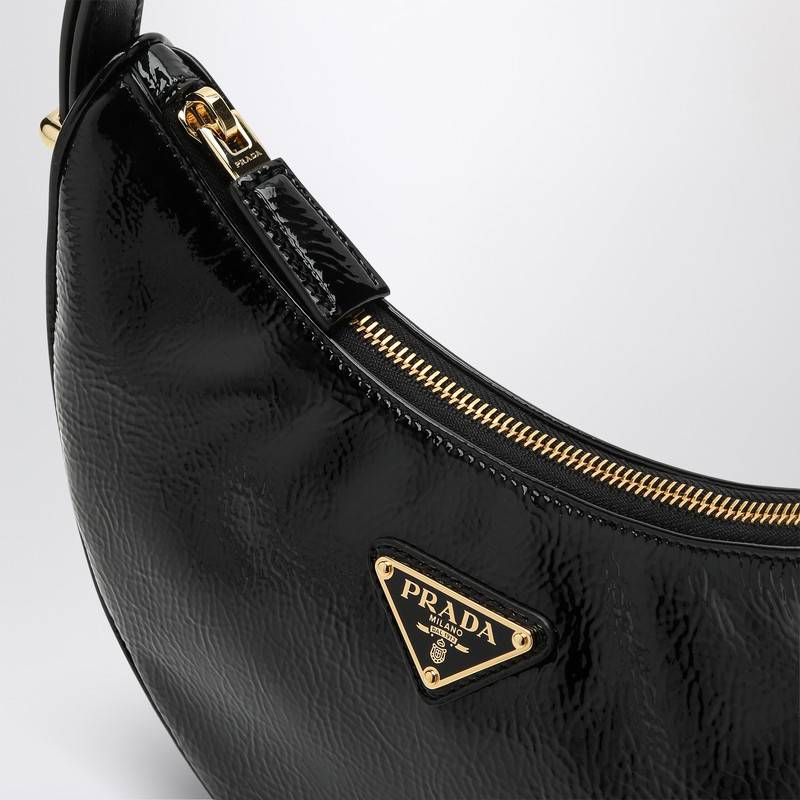 Prada Arqué black bag in Naplak patent leather 1BC194OOO2DNTQ_PRADA-F0002