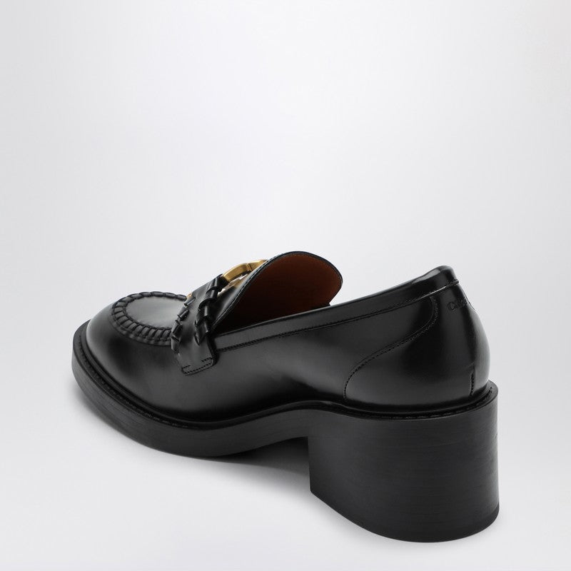 Chloé Merci black heeled loafer CHC23W942EYP_CHLOE-001