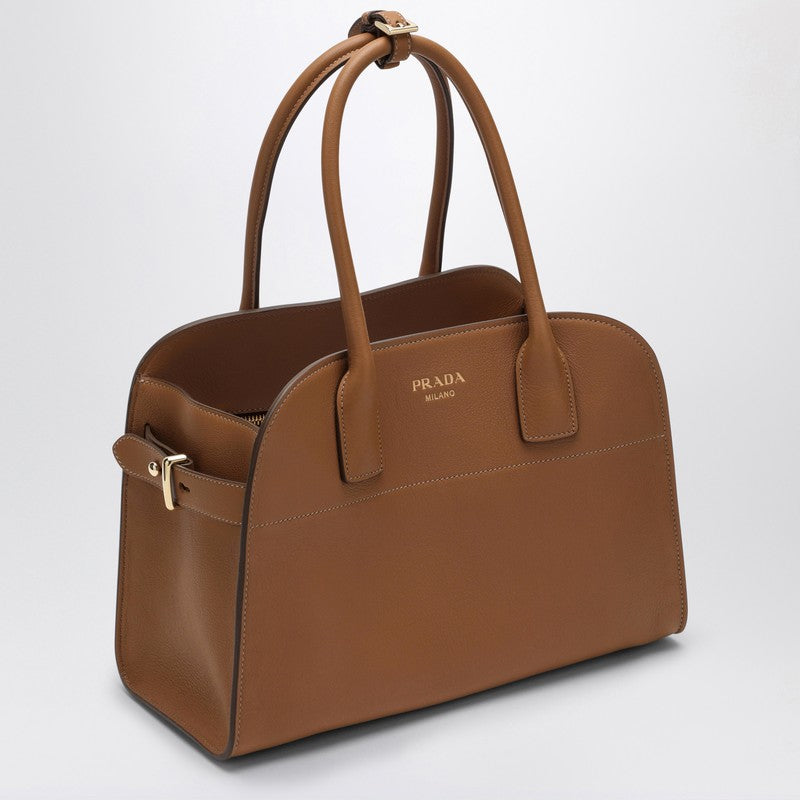 Prada Medium caramel leather shopping bag 1BG538OOO2CYSP_PRADA-F03BH