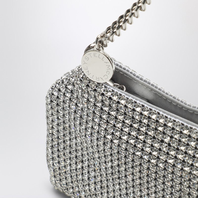 Stella McCartney Falabella mesh shoulder bag with silver crystals 7B0101WP0413P_STELL-8101