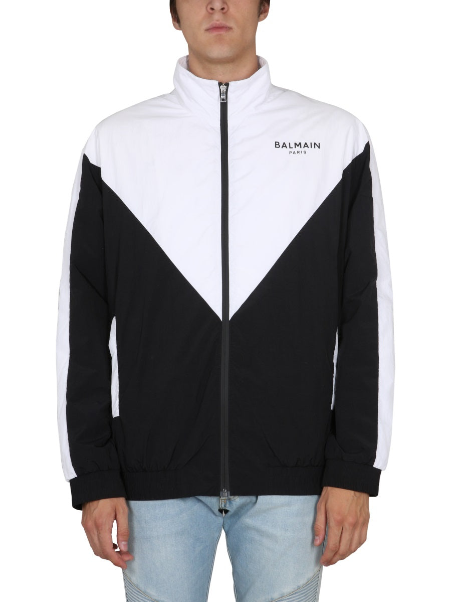 Balmain SPORTS JACKET WITH LOGO XH0TG059XB06EAB