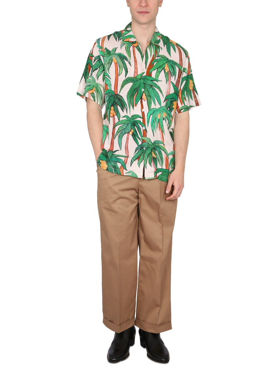 ENDLESS JOY PALM SHIRT PALMASHIRTECRU