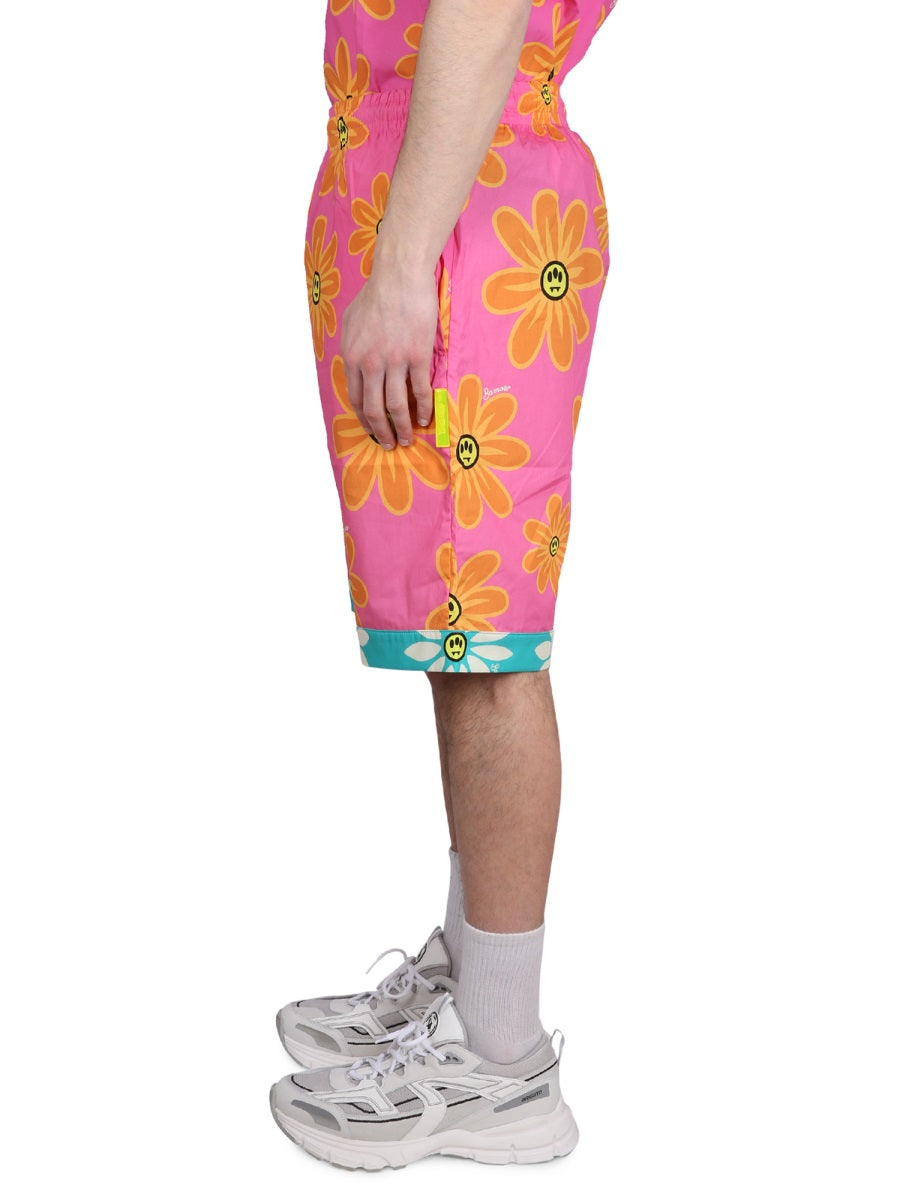 BARROW SUNFLOWER PRINT BERMUDA SHORTS 034050BW007