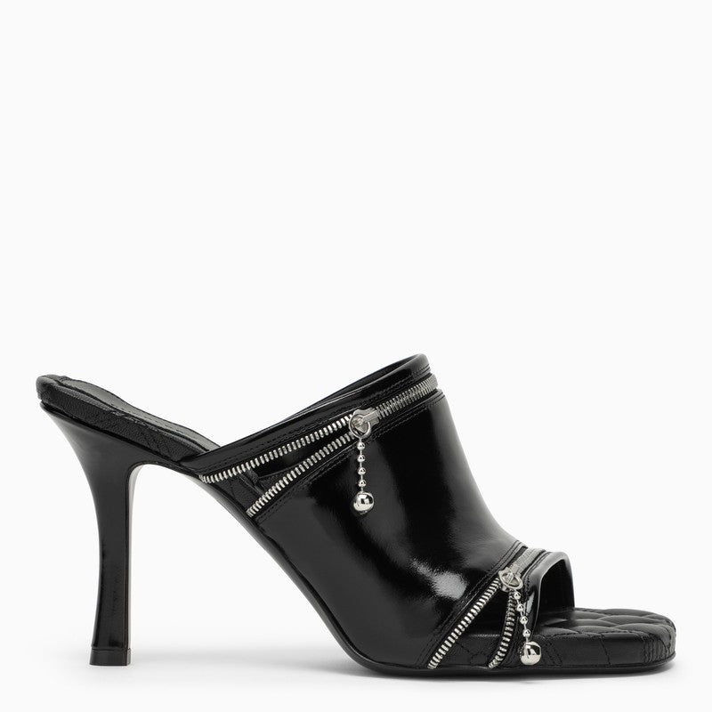 Burberry Black leather Sleep sandal 8080259153206O_BURBE-A1189