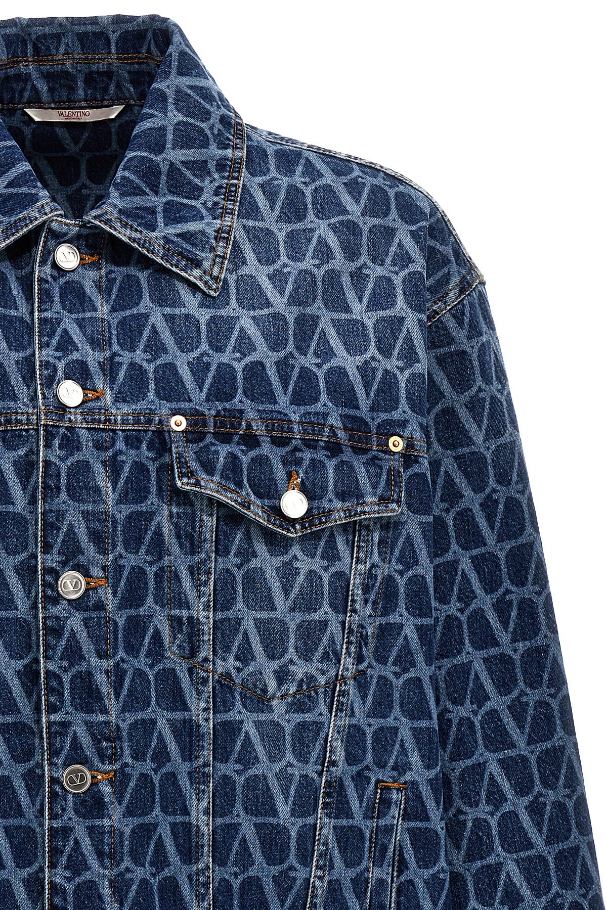 Valentino Garavani 'TOILE ICONOGRAPHE' DENIM JACKET 4V3DC03E9WE558