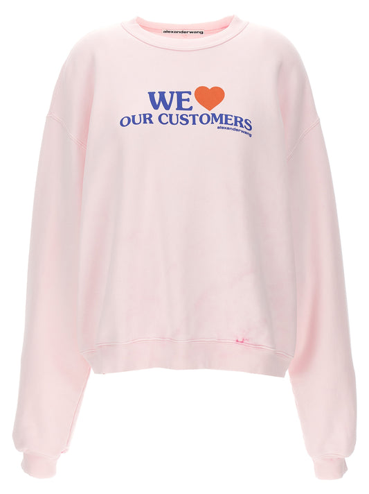 alexanderwang 'WE LOVE OUR CUSTOMERS' SWEATSHIRT UCC2241688683A