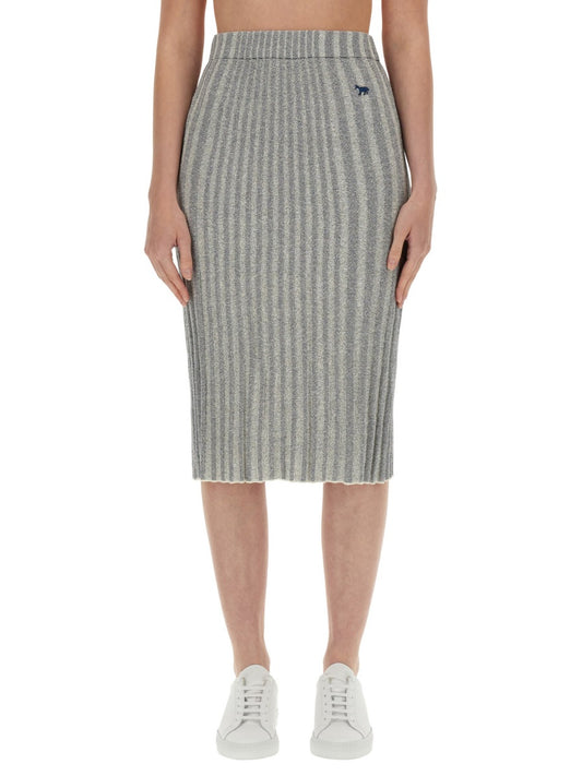 Maison Kitsuné KNIT SKIRT MW01510KT1104P476