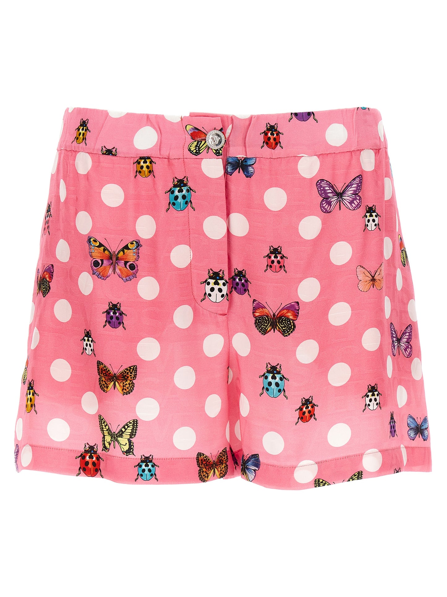 VERSACE 'HERITAGE BUTTERFLIES & LADYBUGS POLKA DOT' CAPSULE SHORTS 10112911A082115P020