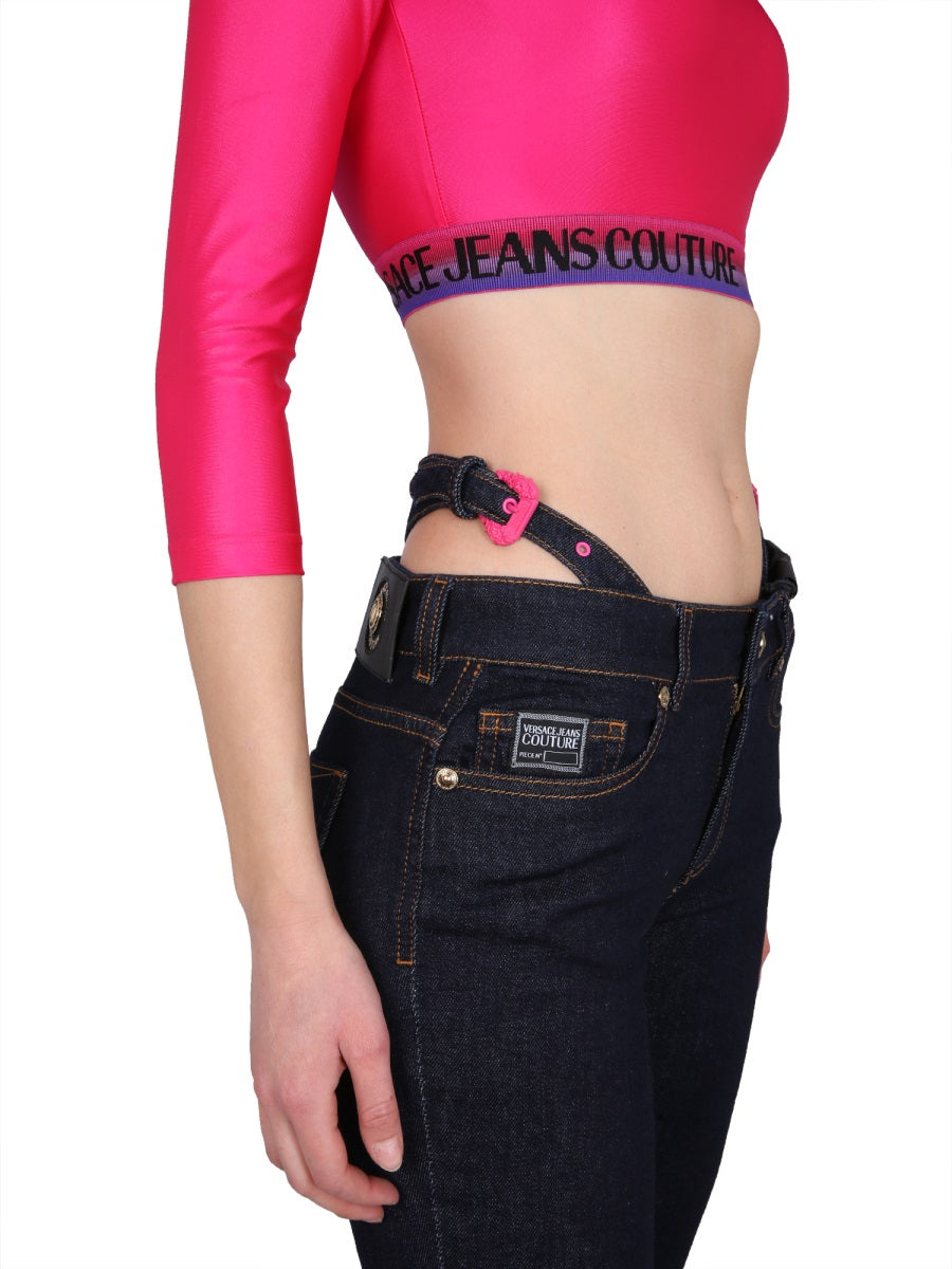 VERSACE JEANS COUTURE CROPPED TOP 74HAH218J0062406