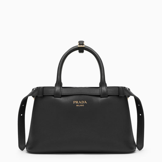 Prada Black leather small Buckle bag with belt 1BA418OOO2CYSO_PRADA-F0002