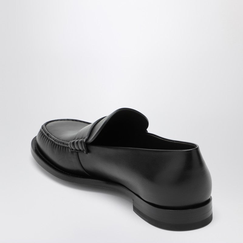 The Row Black leather Novus loafer F1553L600P_THERO-BLK