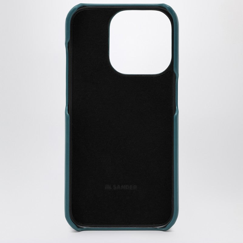 Jil Sander Lagoon-coloured iPhone 15 Pro Max cover with logo J07VL0031P6986P_JILSA-431