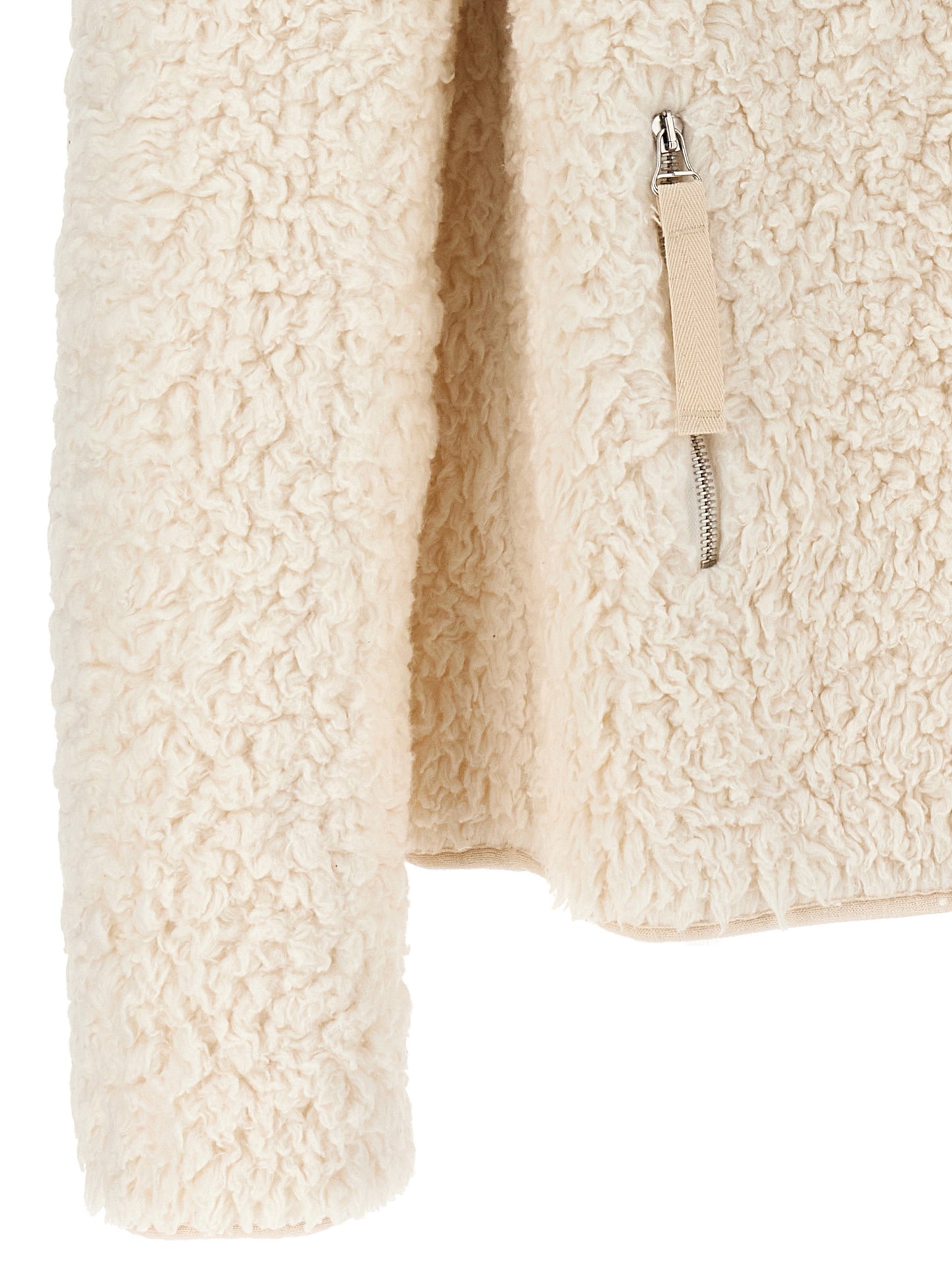 Jil Sander Fur Coat white J47GU0011J20088106