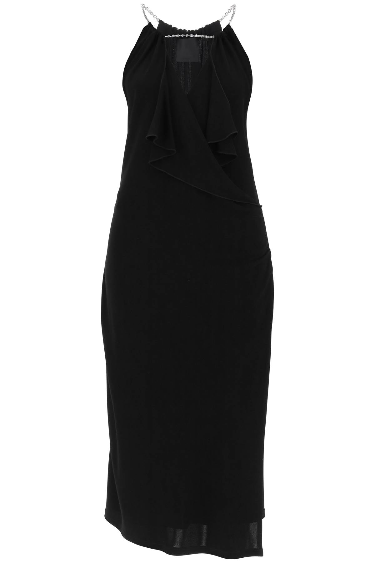 GIVENCHY midi dress with chain detail BW21TT30XH001