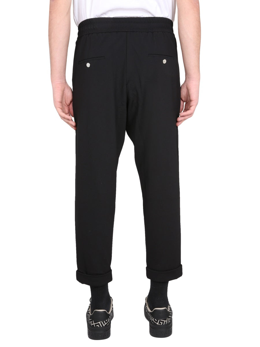 Balmain WOOL PANTS AH1PK005JE940PA