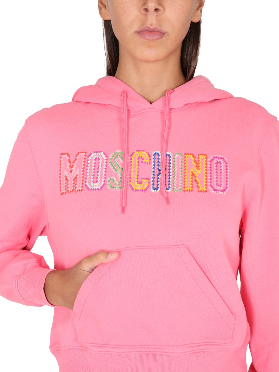 MOSCHINO LOGO CROCHET SWEATSHIRT 170105282205