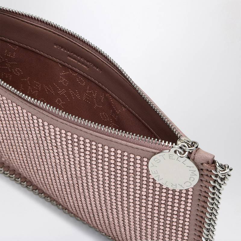 Stella McCartney Dusty pink wallet bag with chain and strass 7P0076WP0496Q_STELL-5762