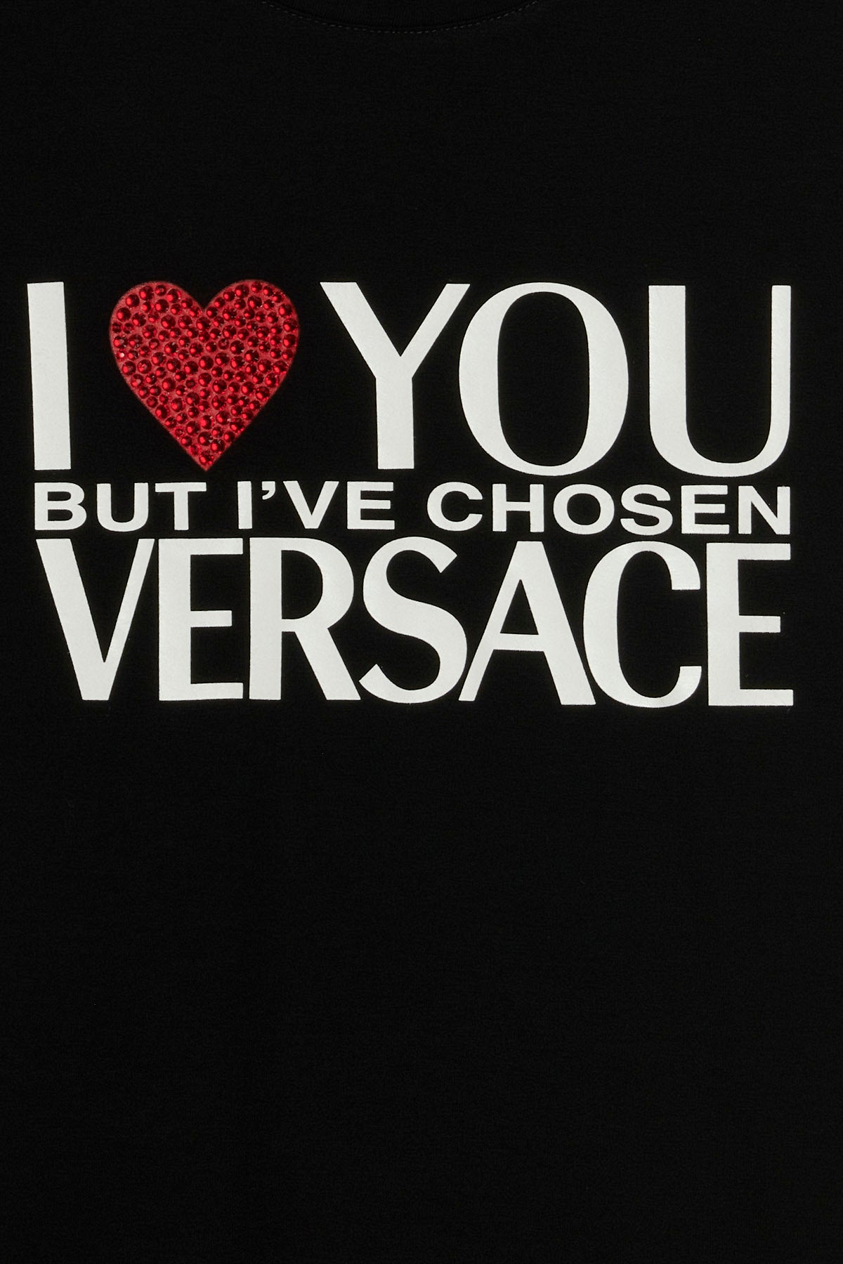 VERSACE 'I LOVE YOU' T-SHIRT 10075211A053781B000