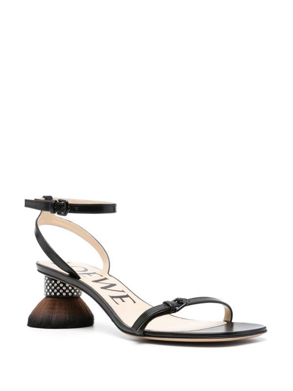 LOEWE Sandals Black L814465X69PETALBRUSH1100