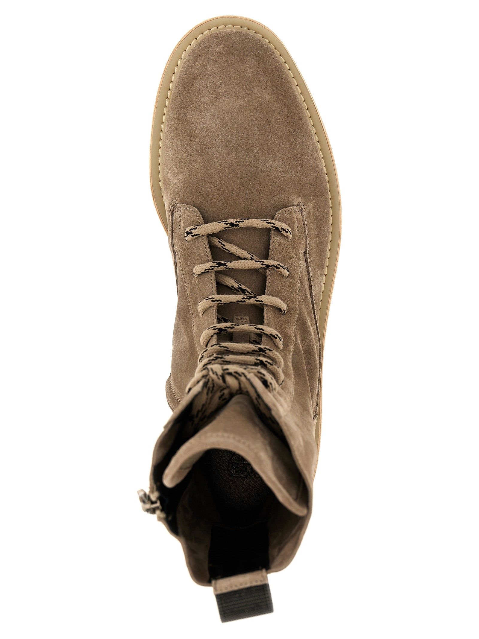 Brunello Cucinelli SUEDE LACE-UP BOOTS