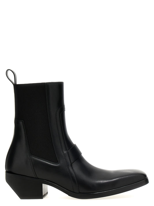 Rick Owens 'HEELED SILVER' BOOTS