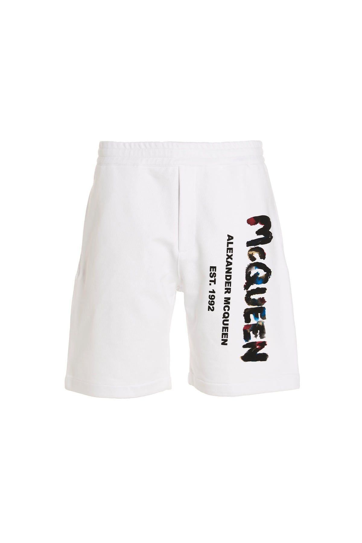 Alexander McQUEEN LOGO PRINT SHORTS 727690QUZ360900