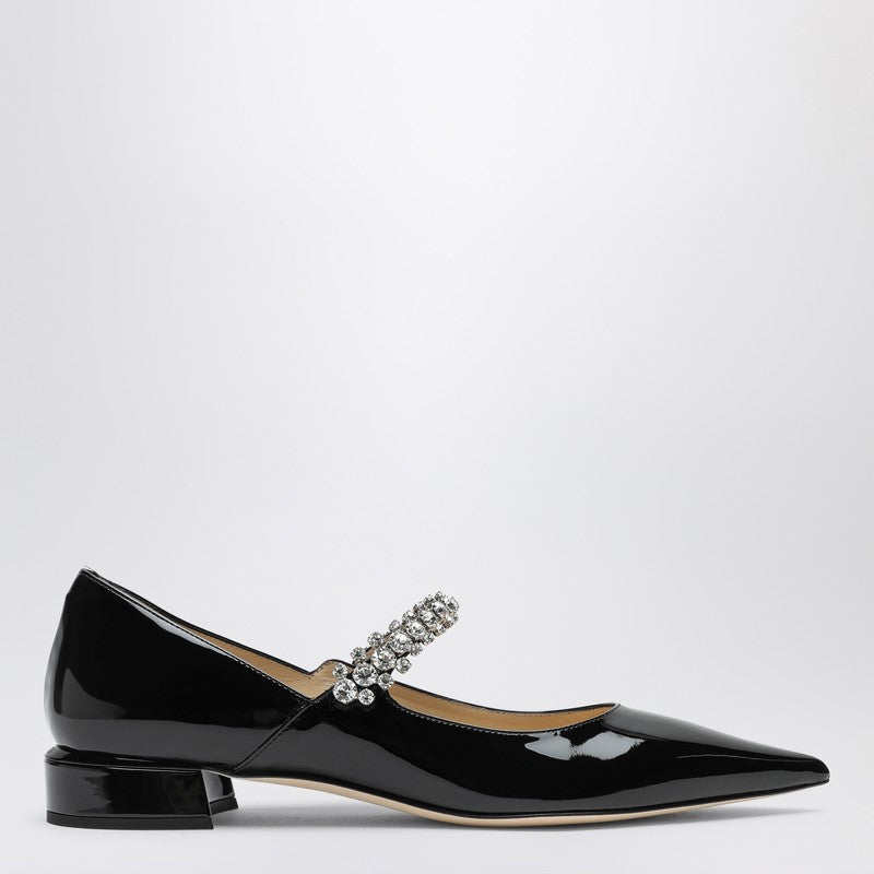 JIMMY CHOO Bing Pump Flat black patent leather BINGPUMPFLATPATP_JIMCH-BLK