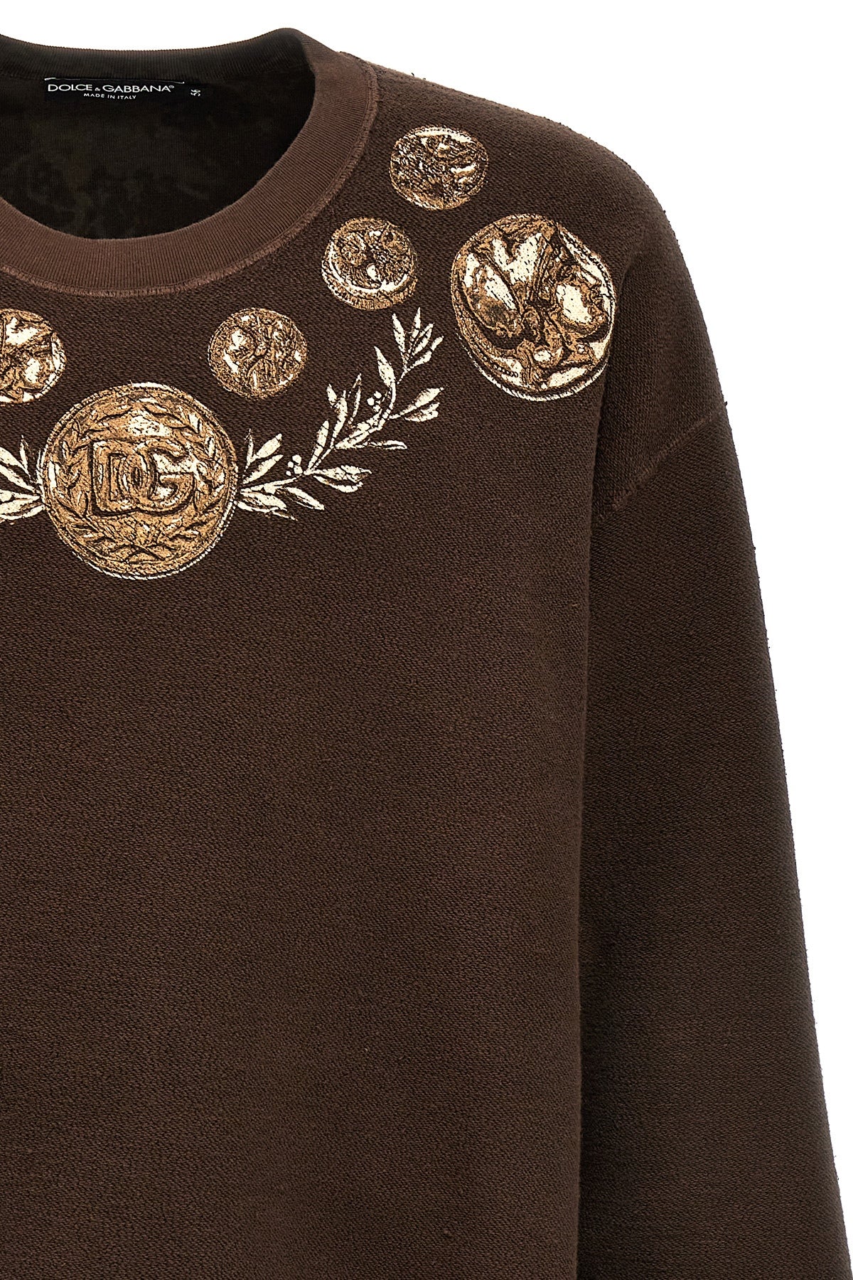 Dolce & Gabbana COINS PRINT LOGO SWEATSHIRT G9AHSTG7JO6M1213