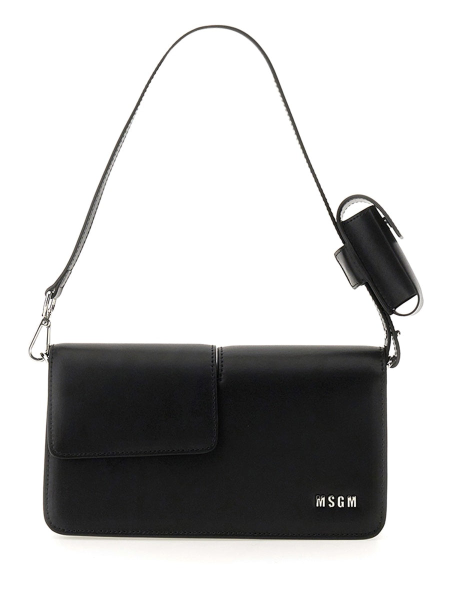 MSGM BAGUETTE BAG WITH DOUBLE FLAP AND LOGO 3641MDZ0350999