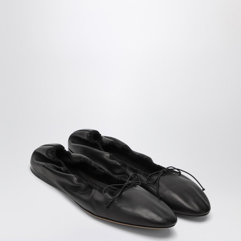 The Row Black leather Awar ballerina F1539N66P_THERO-BLK