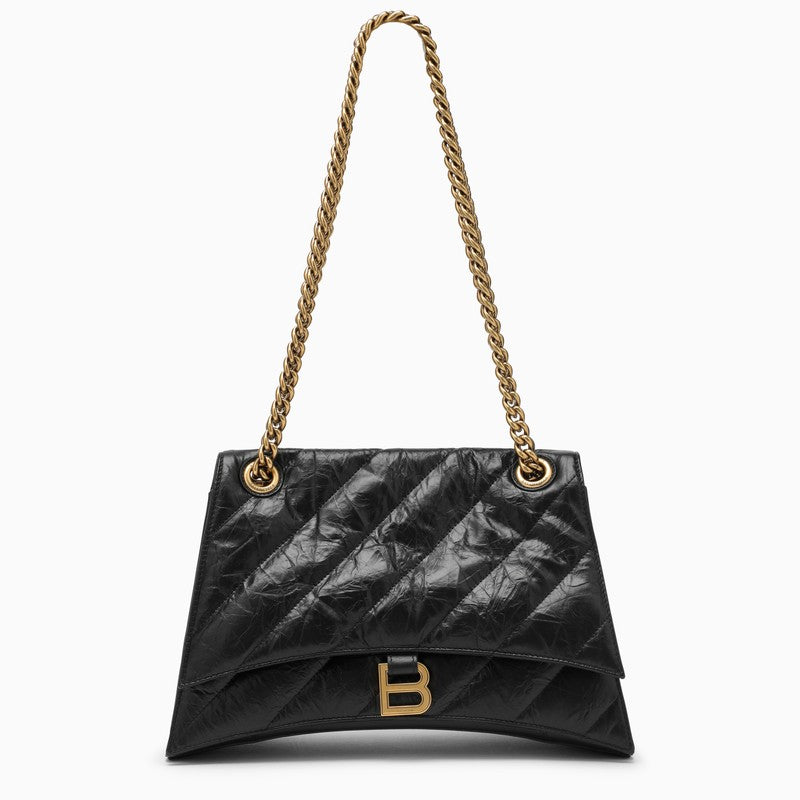 Balenciaga Crush medium bag with black quilted chain 716393210J1O_BALEN-1000