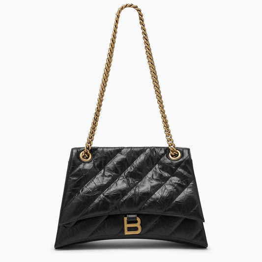 Balenciaga Crush medium bag with black quilted chain 716393210J1O_BALEN-1000