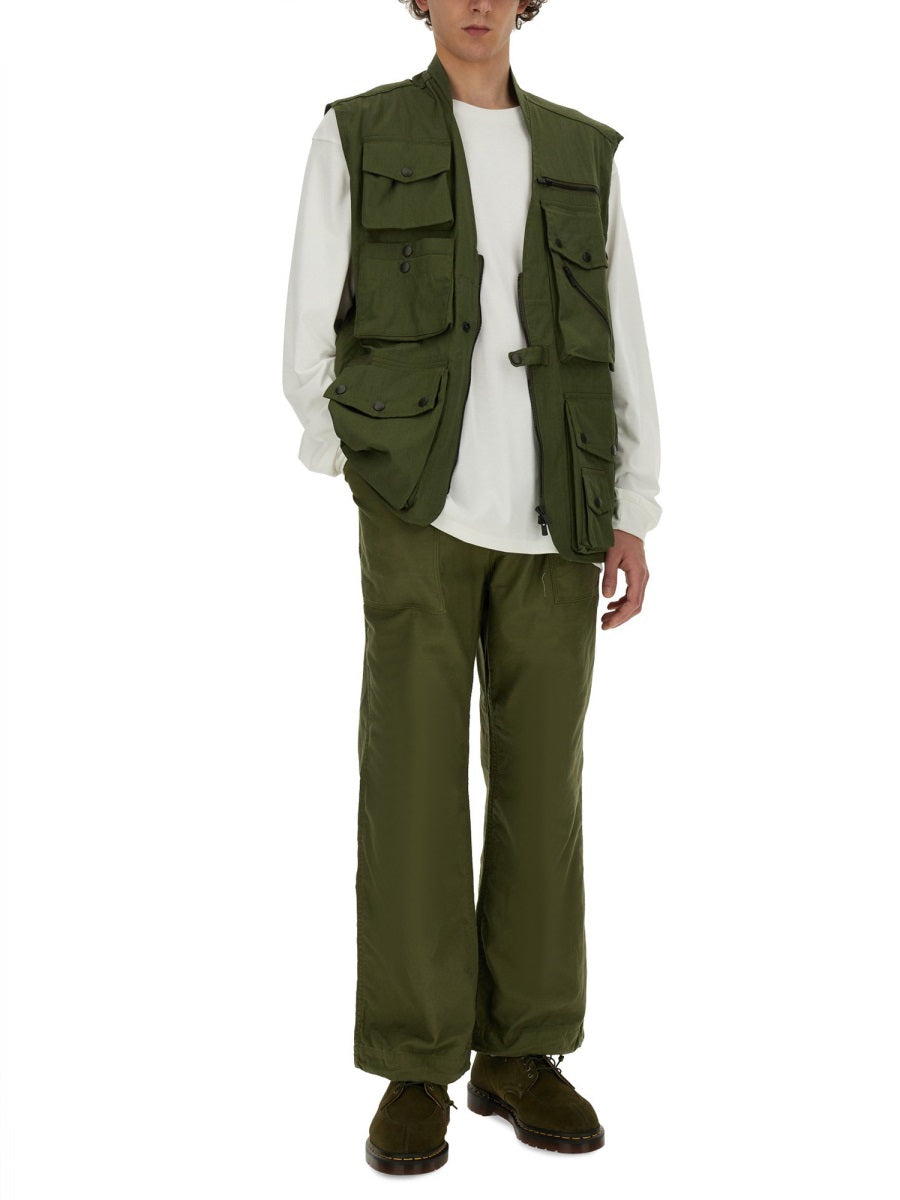 Needles VEST WITH POCKETS OT091A-OLIVE