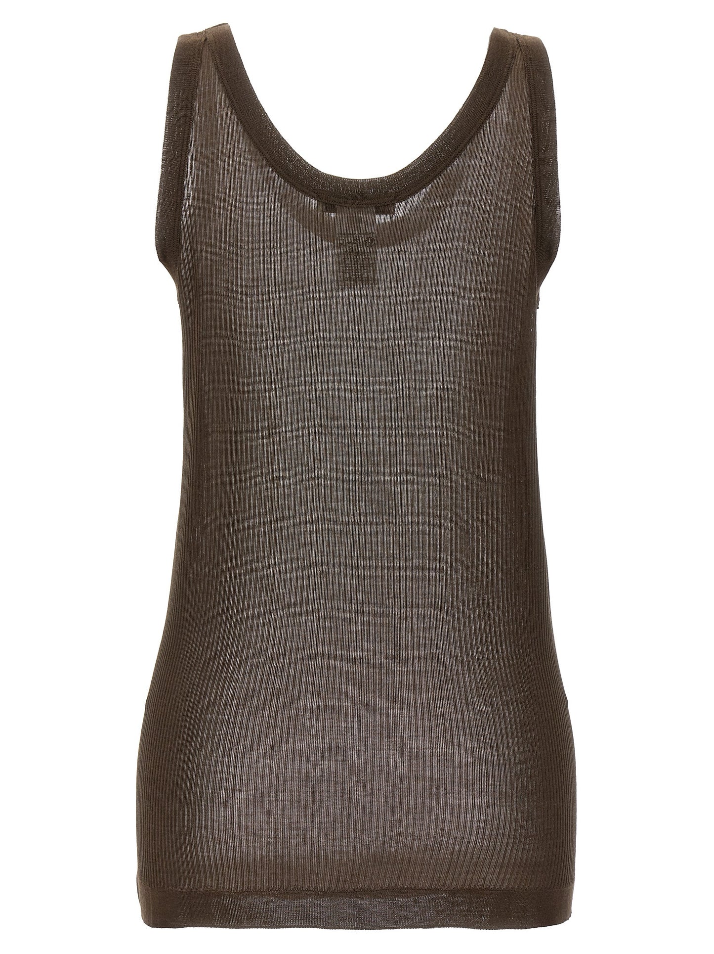 LEMAIRE 'SEAMLESS RIB' TANK TOP TO1156LK1017BR490