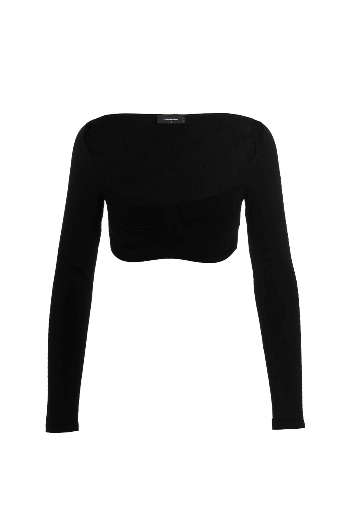 Dsquared2 RIBBED CROPPED SWEATER S75HA1173S18170900