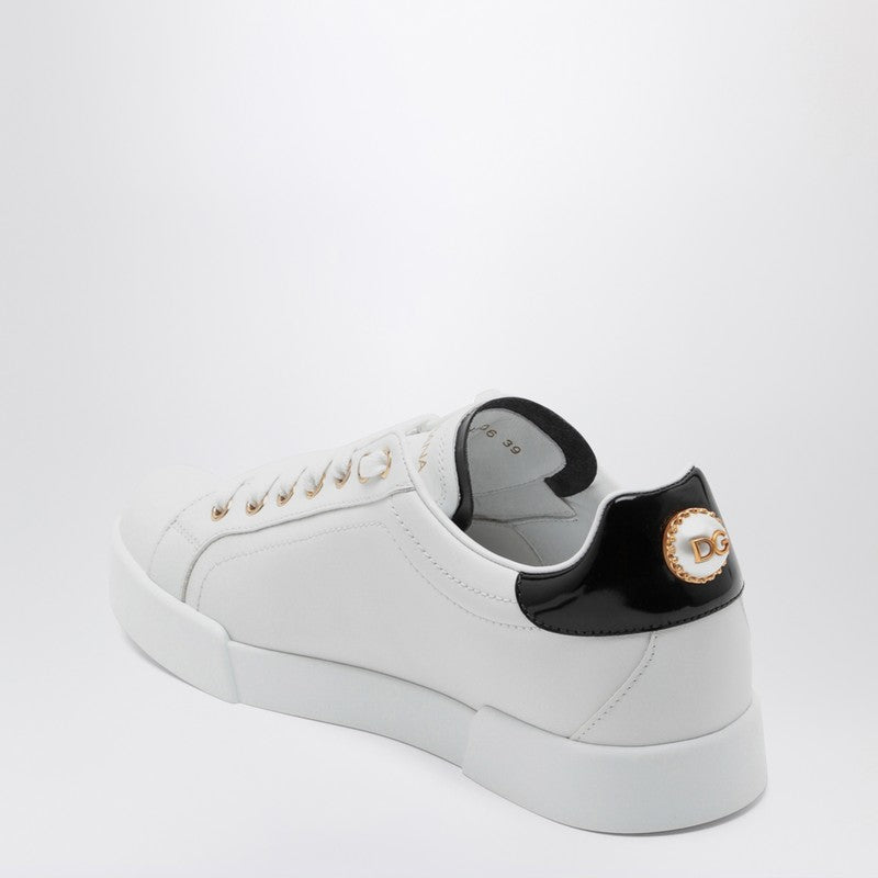 Dolce & Gabbana Dolce&Gabbana White and gold low sneakers CK1602AH506P_DOLCE-89662