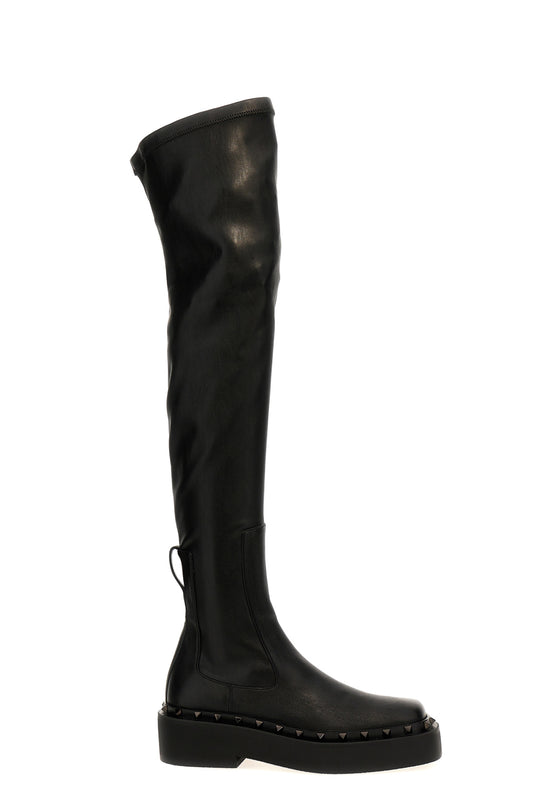 Valentino Garavani 'OVER THE KNEE' BOOTS 3W0S0HU1GZQ0NO