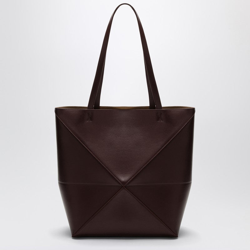 LOEWE Puzzle Fold Tote dark burgundy bag A657G50X01LEP_LOEW-7240