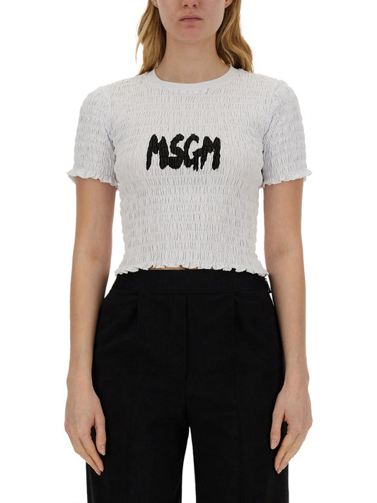 MSGM T-SHIRT WITH LOGO 3641MDM10524700201