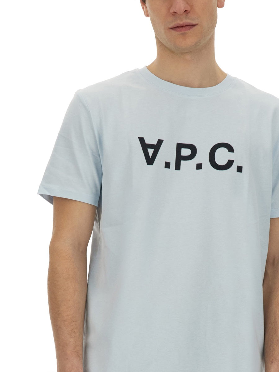 A.P.C. T-SHIRT WITH LOGO COBQXH26943IAB